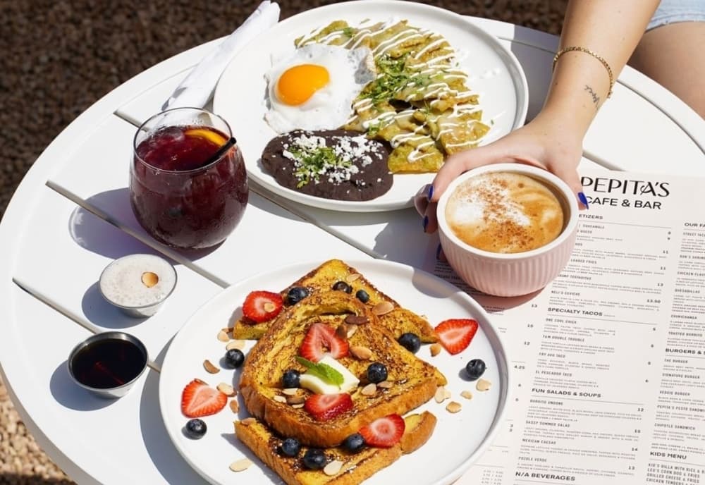 Options like french toast, breakfast tacos and avocado toast are offered for breakfast. (Courtesy Pepita's Bar and Cafe)