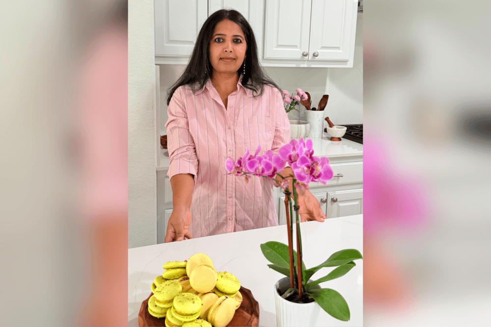 Self-taught baker Manisri Sivaraju owns and operates basilflower patisserie in Cedar Park. (Courtesy Manisri Sivaraju)