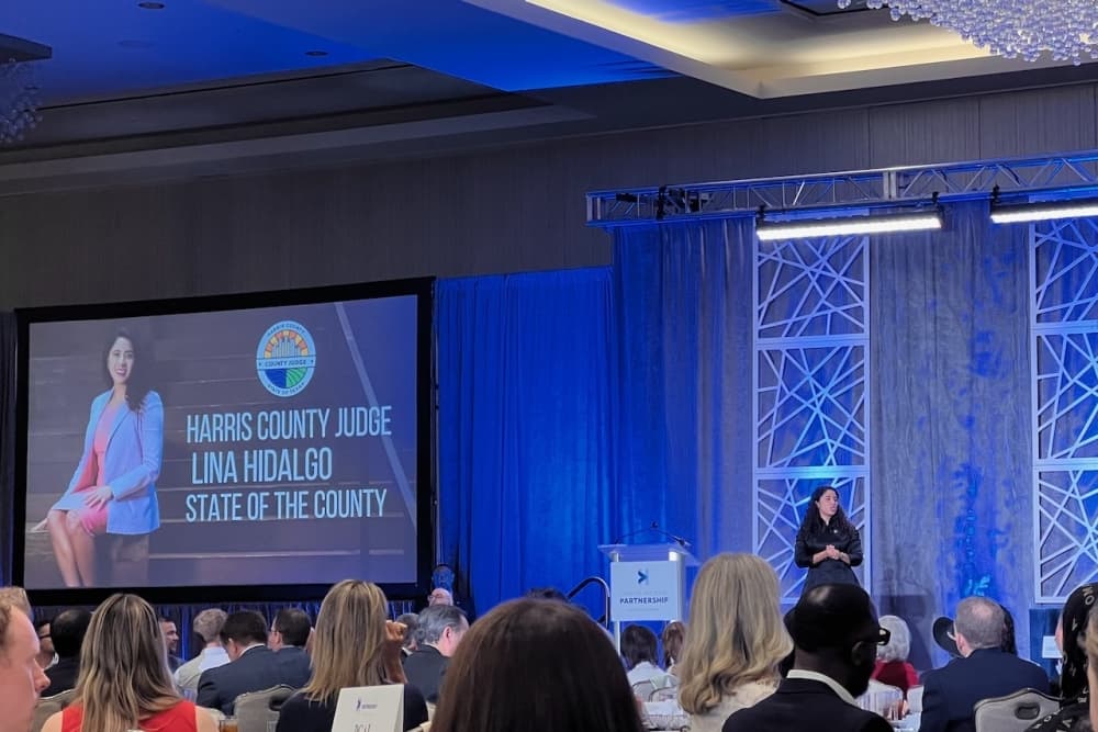 Lina Hidalgo talks childhood education, reelection announcement in State of the County address