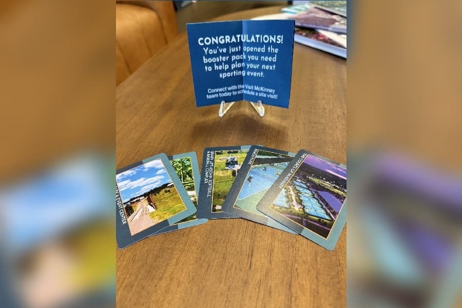 Image of sports trading cards made by Visit McKinney