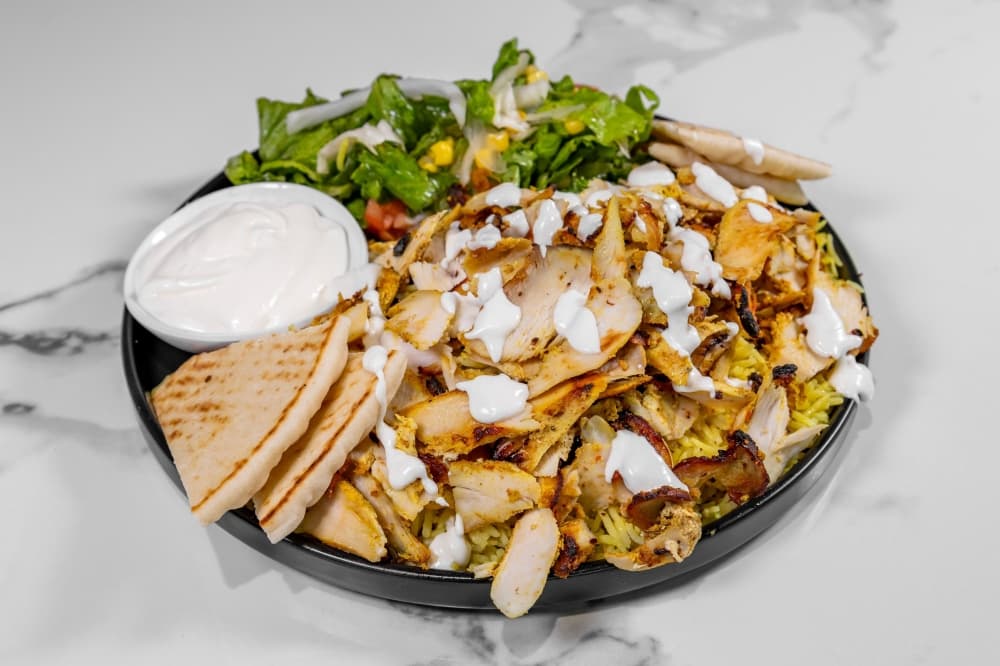 Chicken Gyro Platter is an offering at Gyro Bros. (Courtesy Kilani Food Court)  