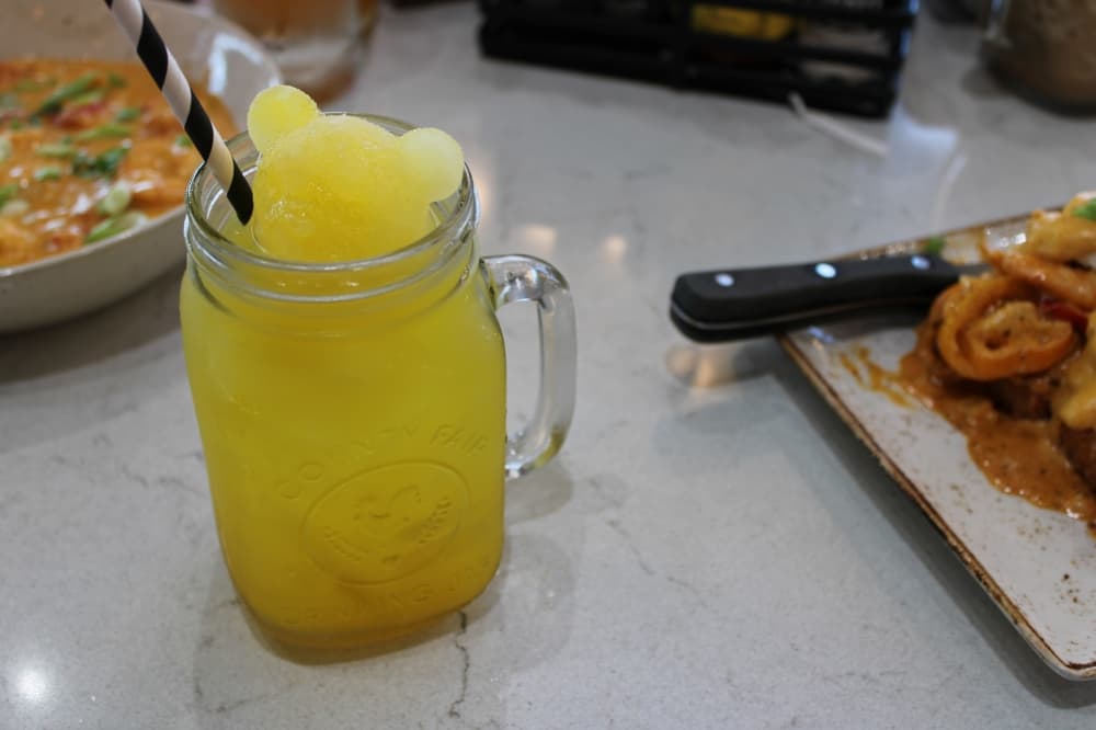 Mango lemonade at the Brunch District