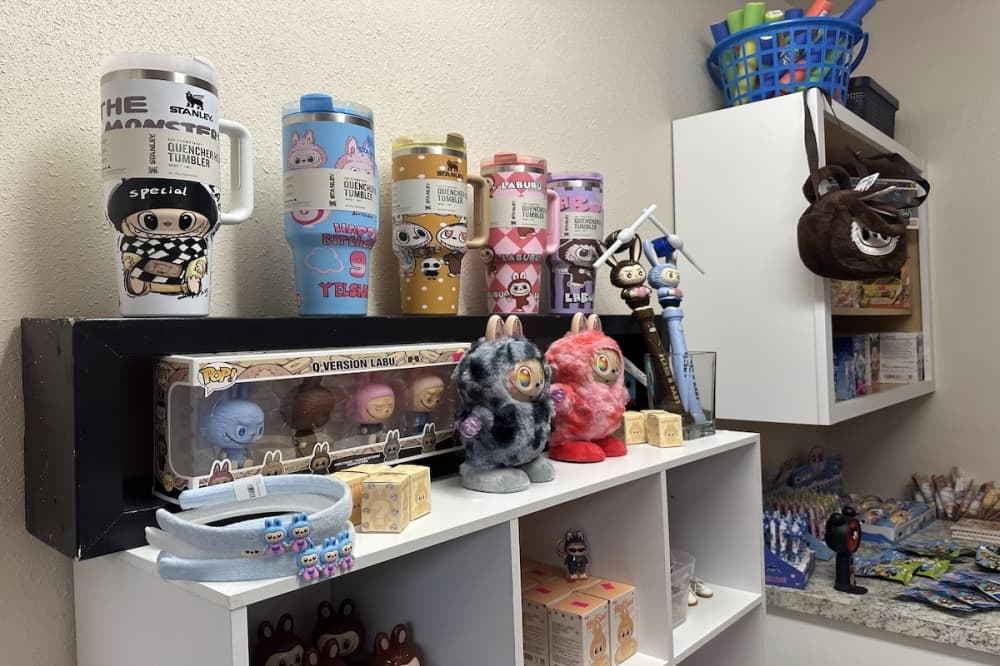 Margie's Gift Shop has a children's section with Labubus, Hello Kitty and more. (Amira Van Leeuwen/Community Impact)