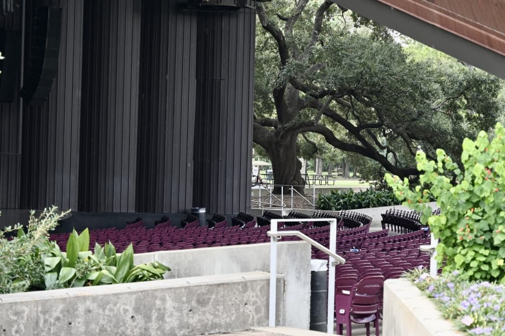 seats at an outdoor amphitheater