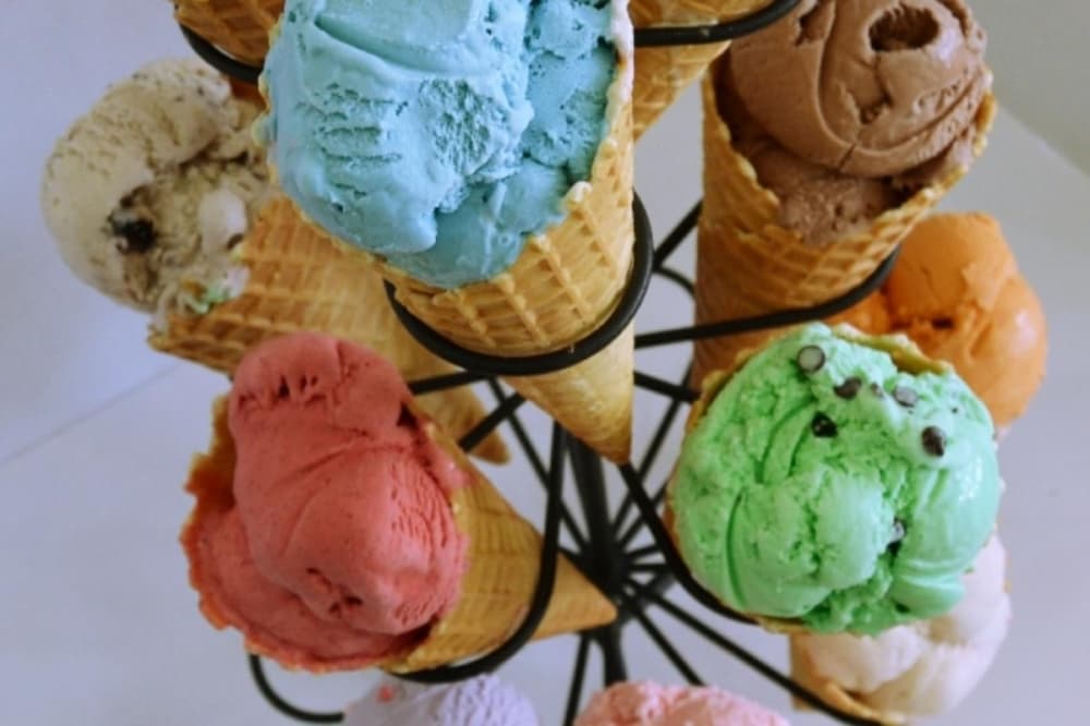 Ked's Ice cream, Waffles & Crepes scooping international flavors on Prosper, Celina border