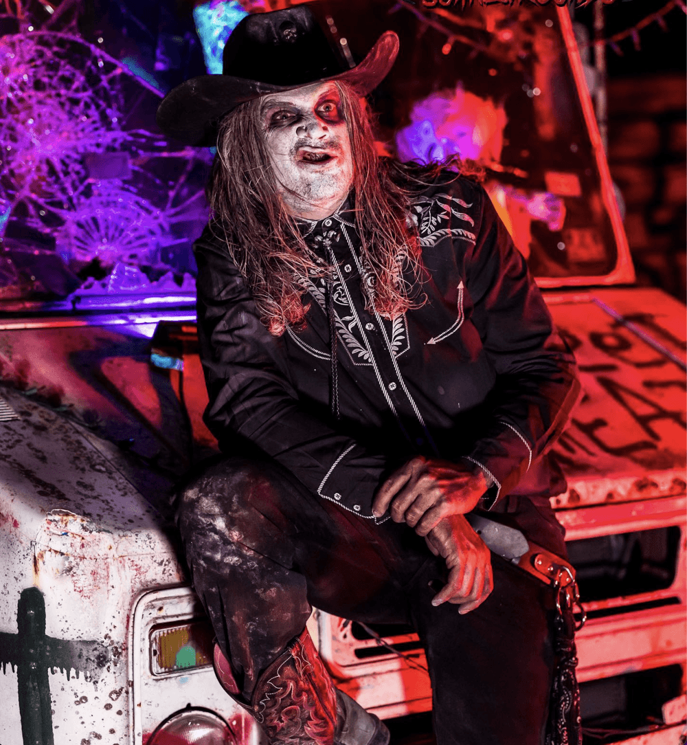 An image of one of the scare actors. 
