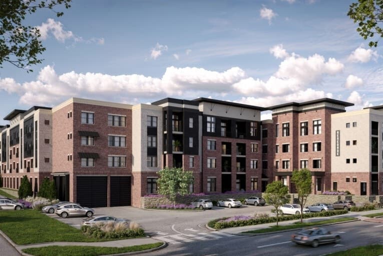 The amenities will include a dog park, quiet study area, gym and clubhouse. (Rendering courtesy of Holt Lunsford)