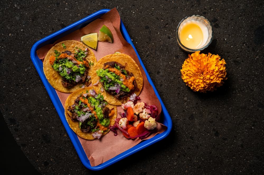 An image of some of the tacos served. 