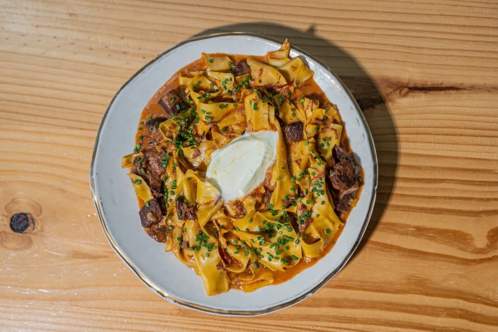 An image of the pasta served at the restaurant. 