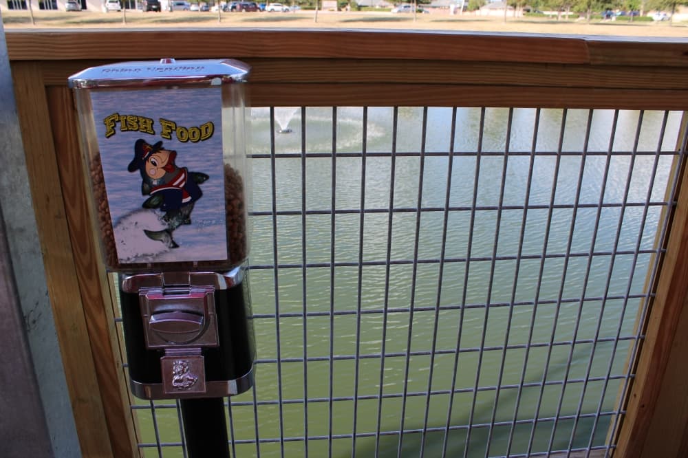 Fish food dispenser