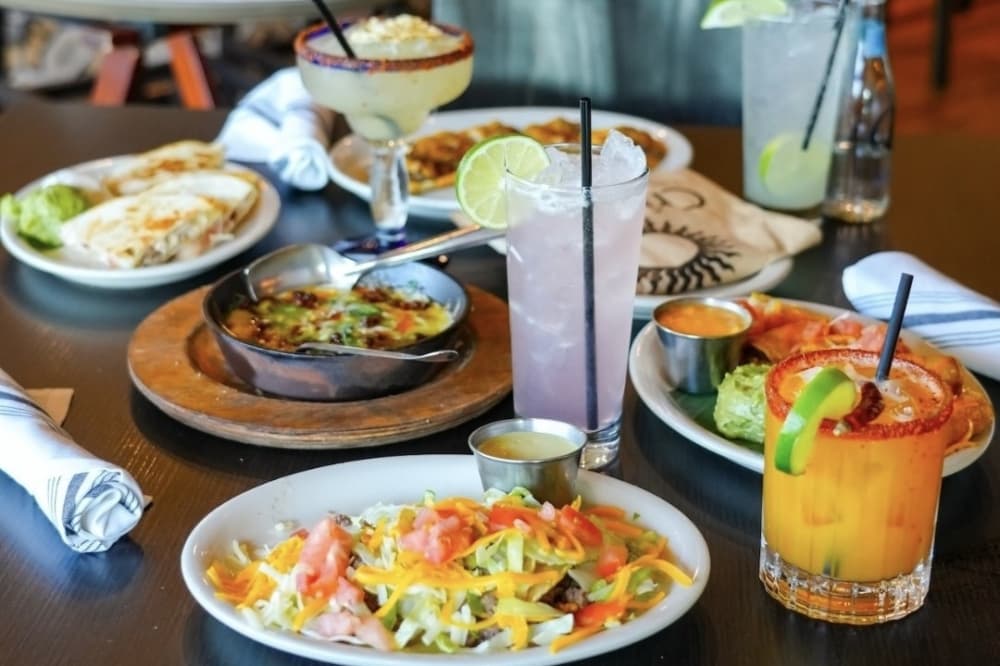 A spread of food from Cristina's Fine Mexican Restaurant