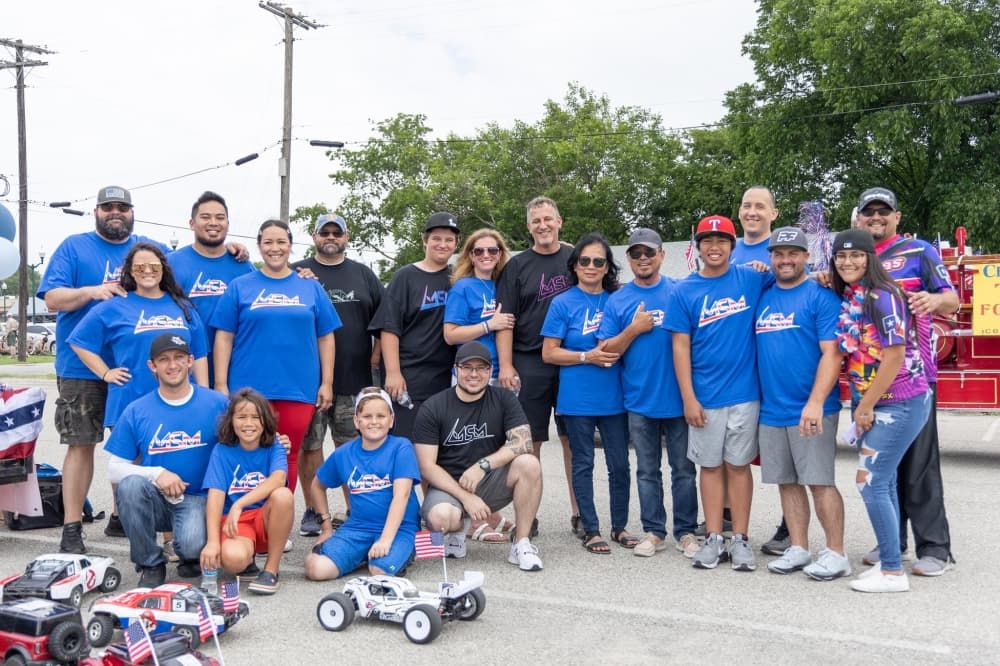 Group of people at a parade