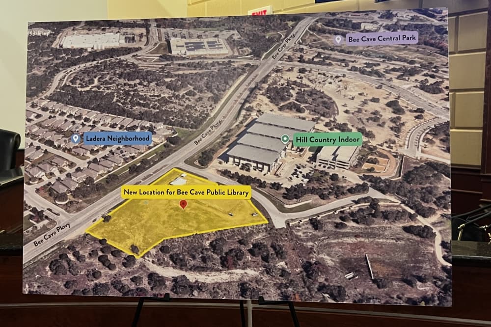a satellite map poster board