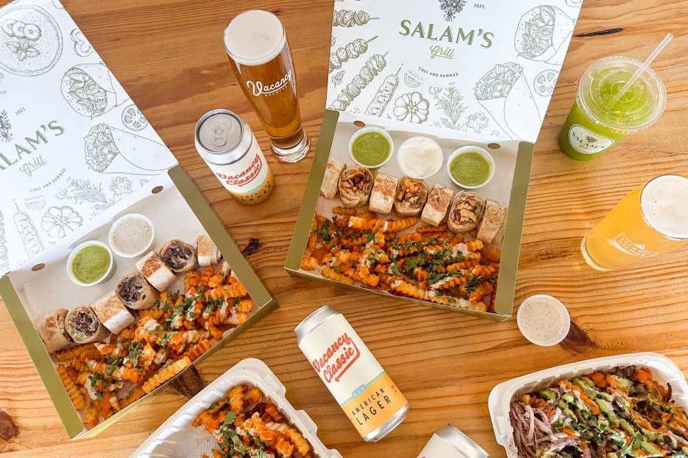 Salam’s Grill now open at Vacancy Brewing in South Austin