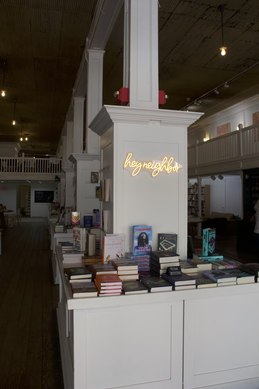 Neighbor Books display of books
