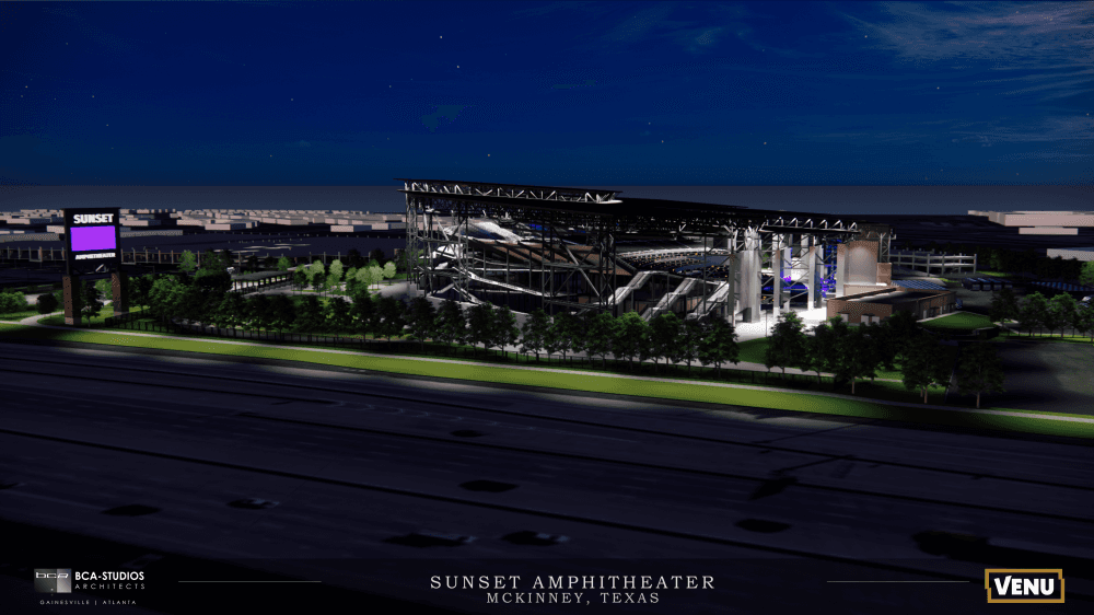 Sunset Amphitheater night rendering