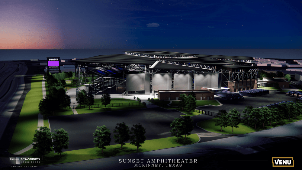 Sunset Amphitheater night rendering