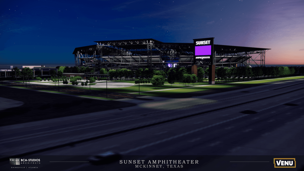 Sunset Amphitheater night rendering