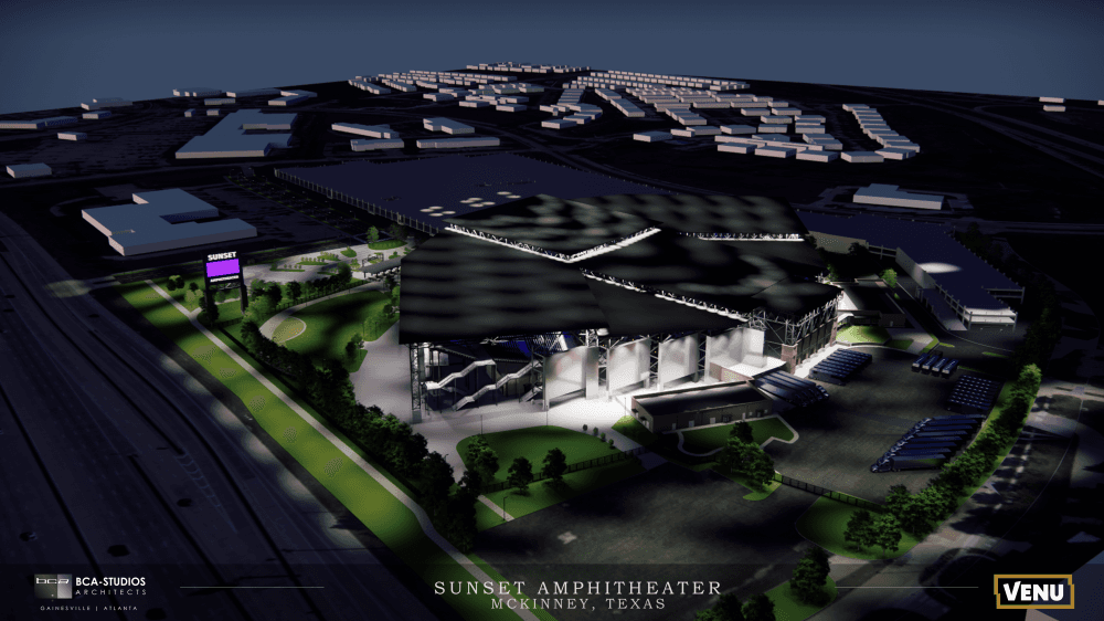 Sunset Amphitheater night rendering