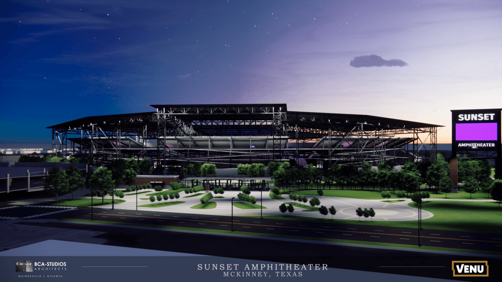 Sunset Amphitheater night rendering