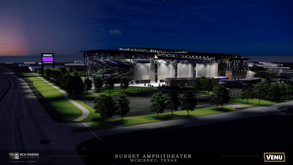 Sunset Amphitheater night rendering
