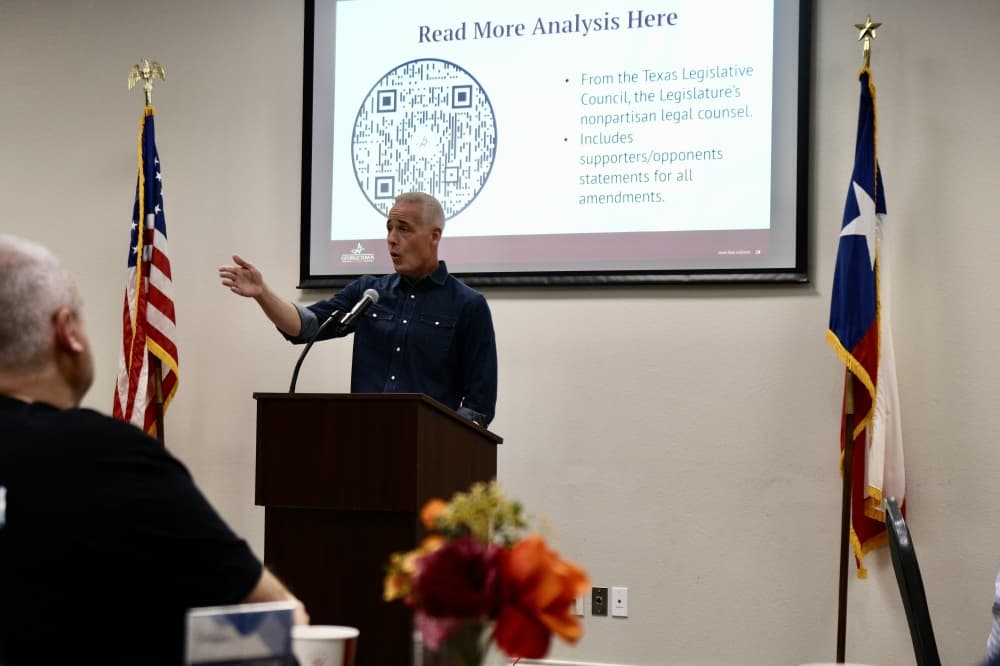 Georgetown mayor discusses local impact of Texas Constitution amendments ahead of Nov. 4 election