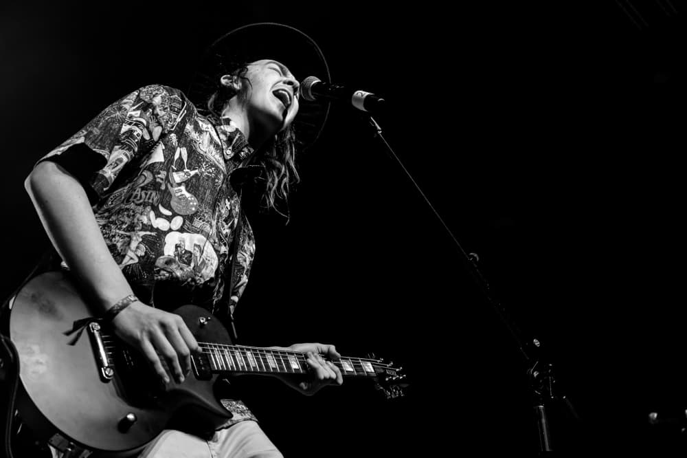 musician with guitar
