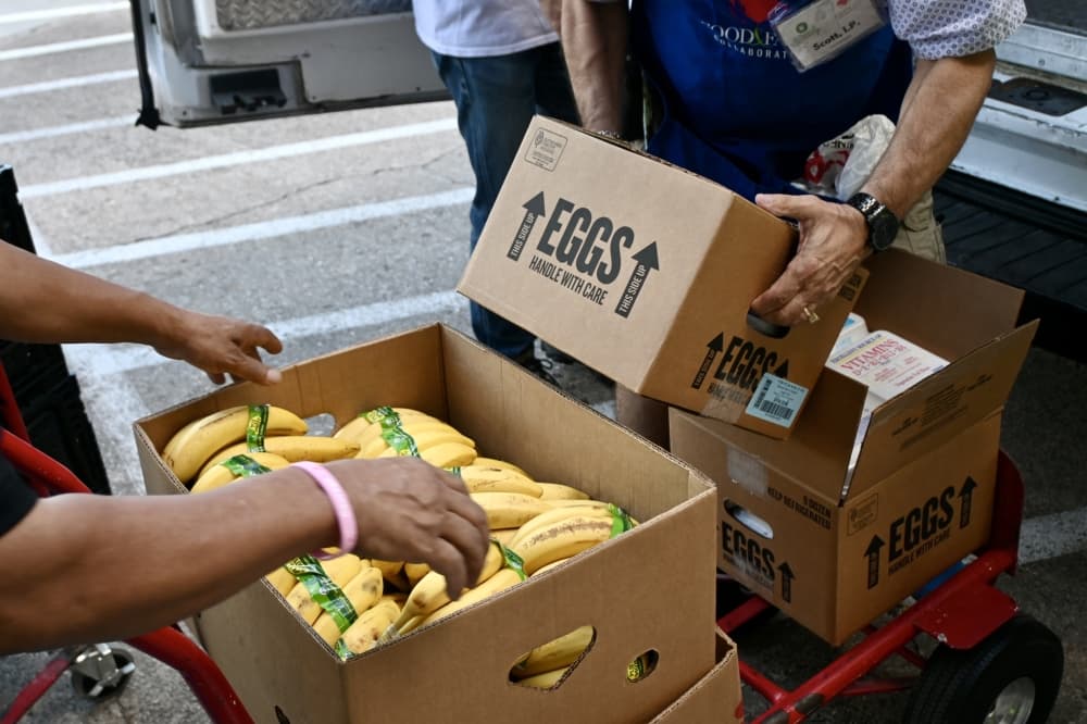 a box of bananas