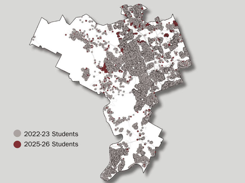 Leander ISD demographic map
