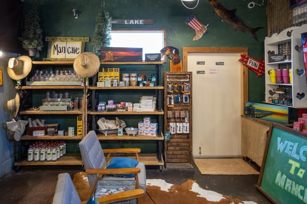 Man cave in Pookie Jane's Boutique