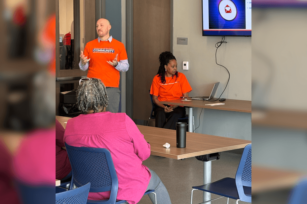 Cybersecurity experts teaching class