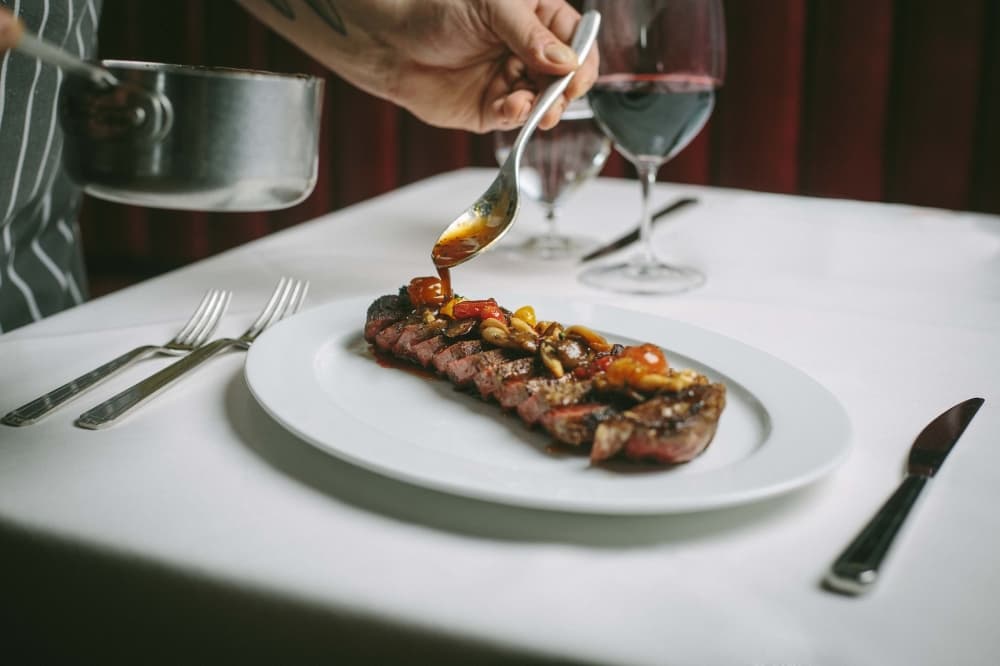 Steak on a plate