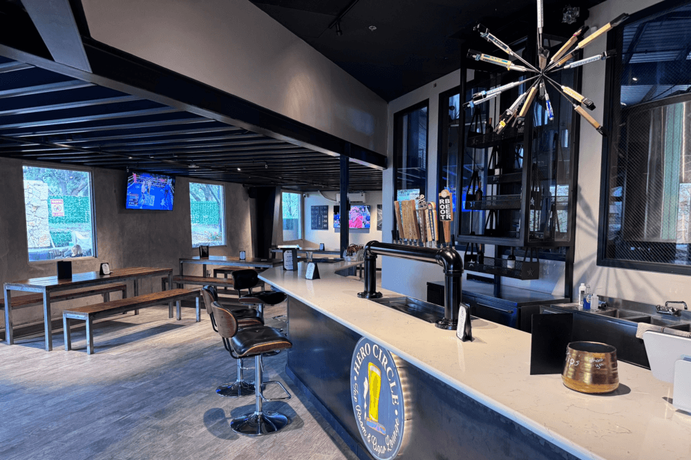 A new tap and cigar lounge is turning heads in West Austin: Introducing Hero Circle