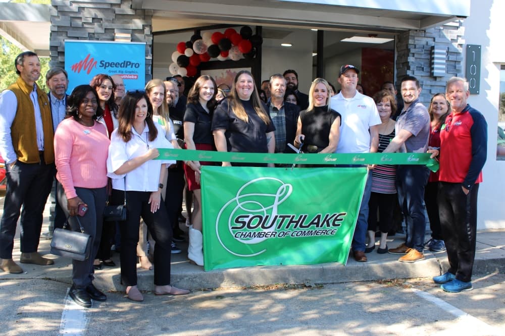 Ribbon cutting at SpeedPro