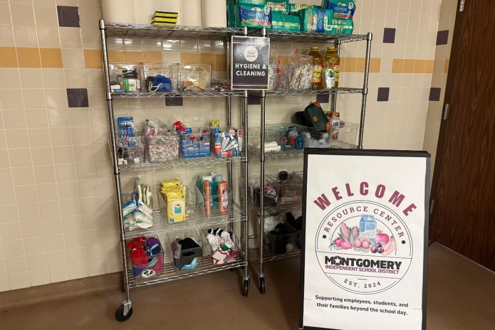 Since opening in 2024, MISD's resource center has helped around 350 families. (Courtesy Montgomery ISD)