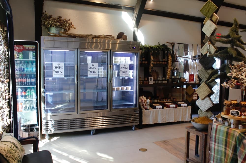 A fridge for chilled meals 