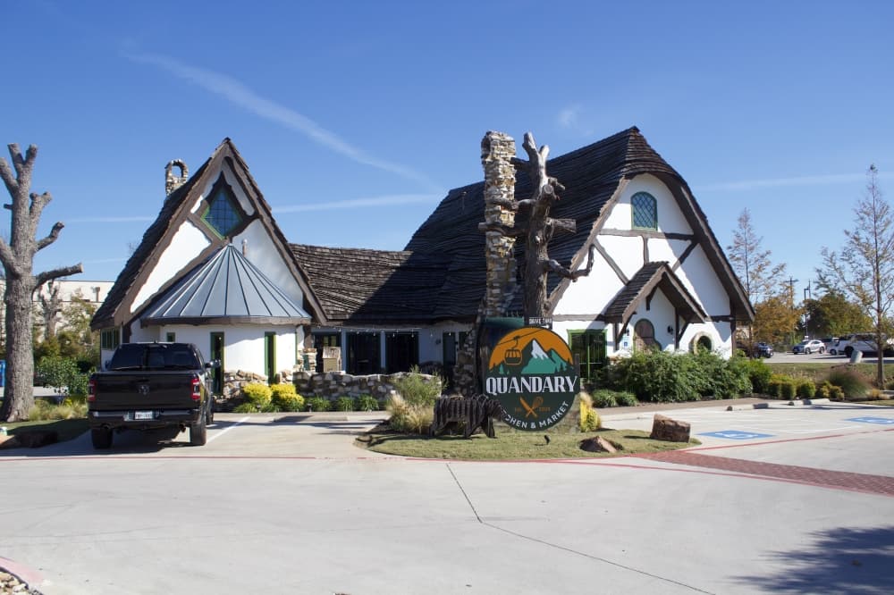 The exterior of the building