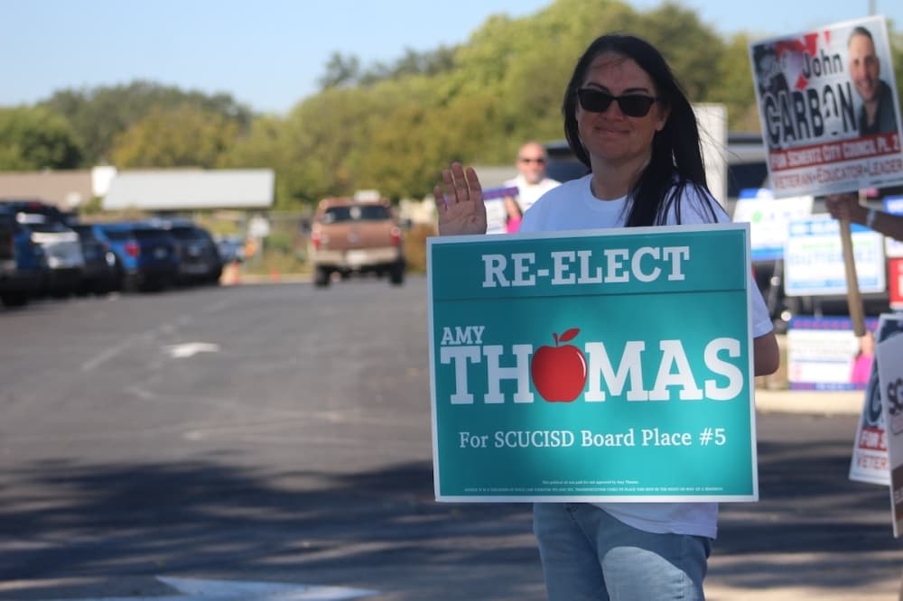 Amy Thomas leads in Schertz-Cibolo-Universal City ISD, Place 5 race