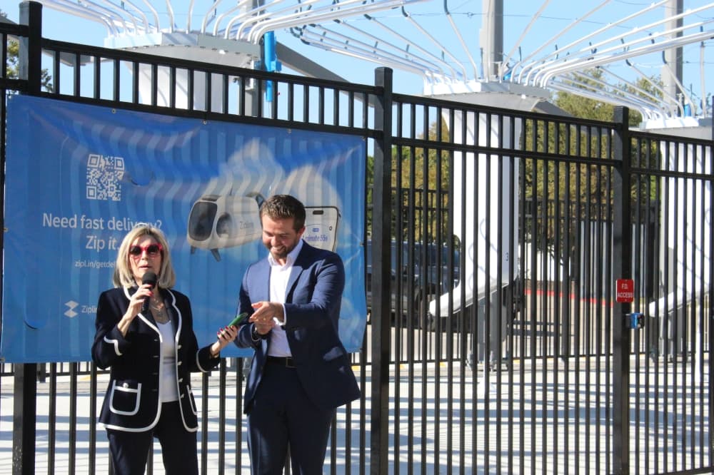 State Rep. Keresa Richardson (left) speaks during a ribbon cutting event held Nov. 4 at a Walmart store located at 2041 Redbud Blvd. in McKinney. 