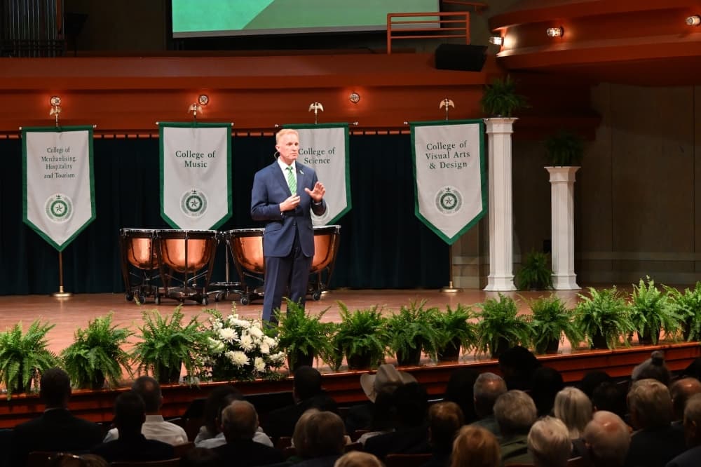 University of North Texas president reveals five-year plan for university initiatives, opportunities