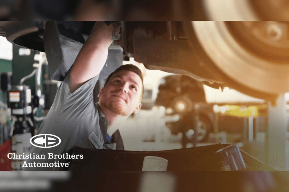 New Braunfels car technician works on car
