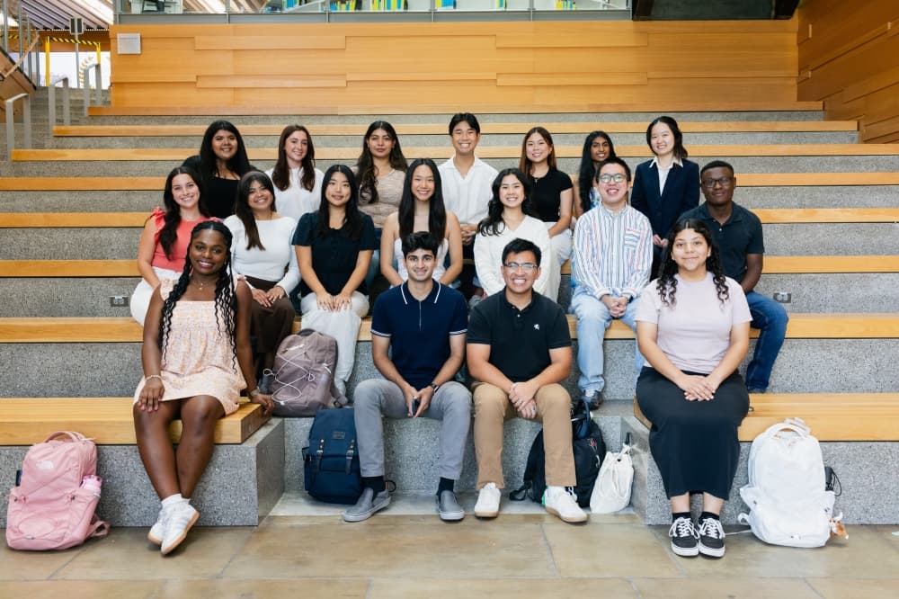 St. David's scholarship winners posing