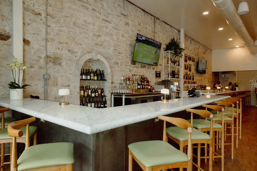 Along with seafood, vegetarian, chicken and beef options, Georgie's also has a full bar with a cocktail menu. (Courtesy Brooke Schwab)