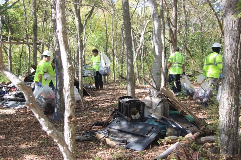 encampment cleanup