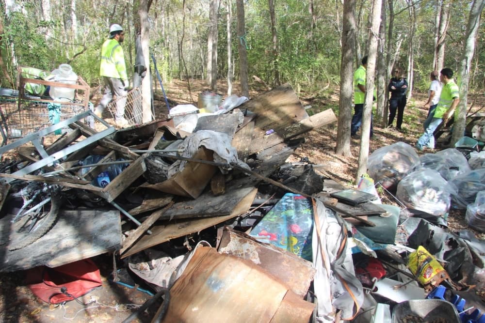 encampment cleanup