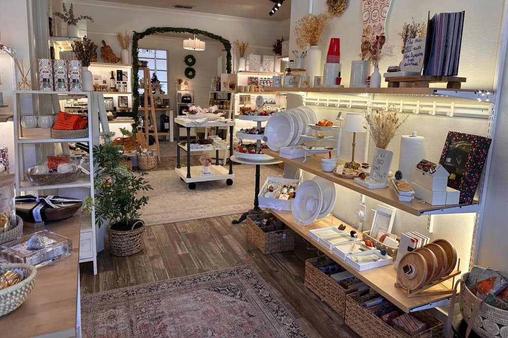 The interior of the store