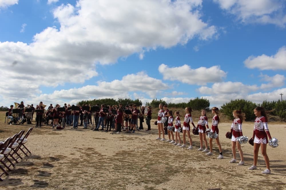 band and cheer performance