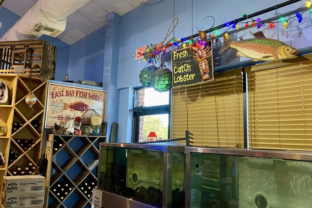 C.R. Surf and Turf uses between four and eight cases of lobster per week, Lien said. (Community Impact/Katlynn Fox)