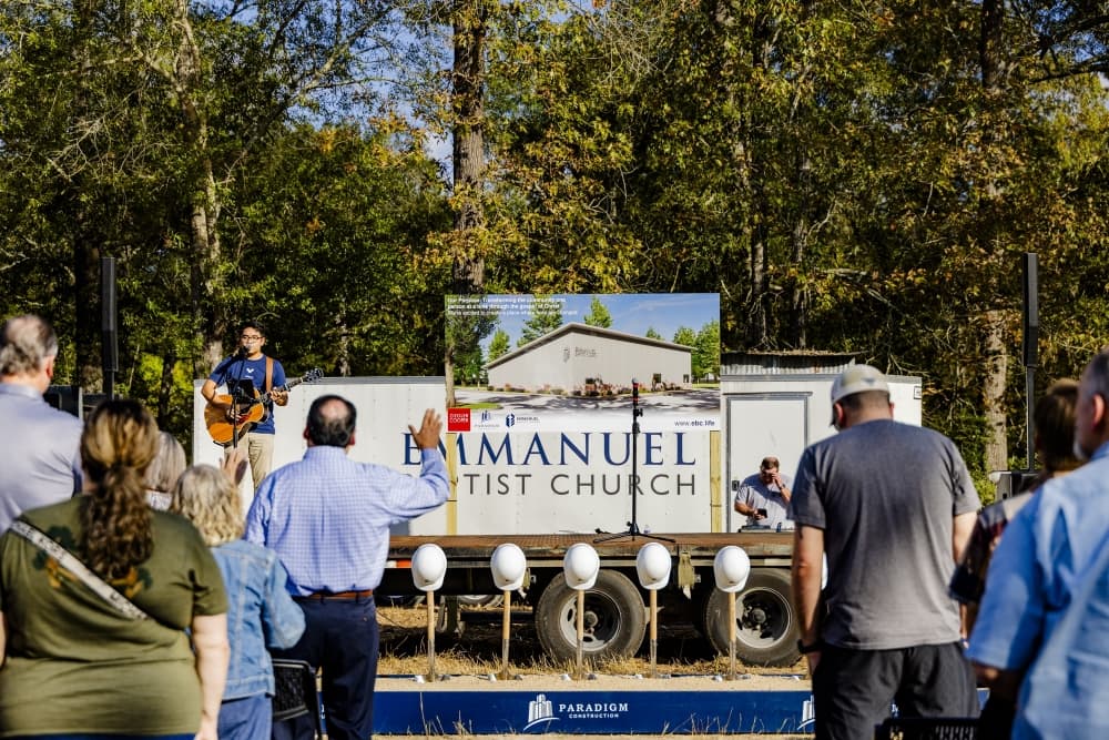 Emmanuel Baptist Church breaks ground on permanent campus in New Caney