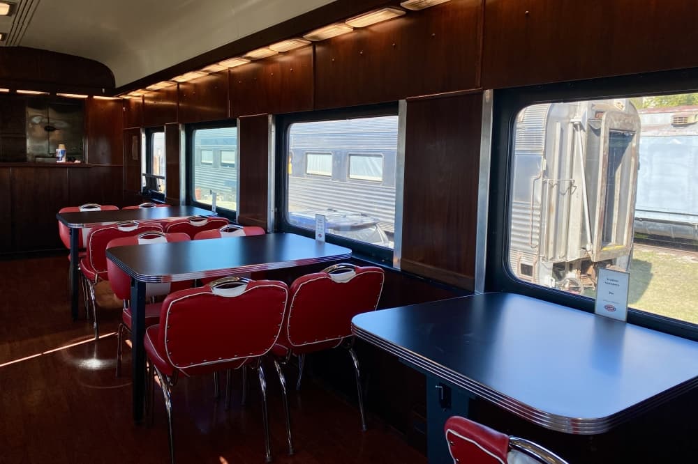The organization has four lounge cars and four coach cars from a range of different decades. (Katlynn Fox/Community Impact)